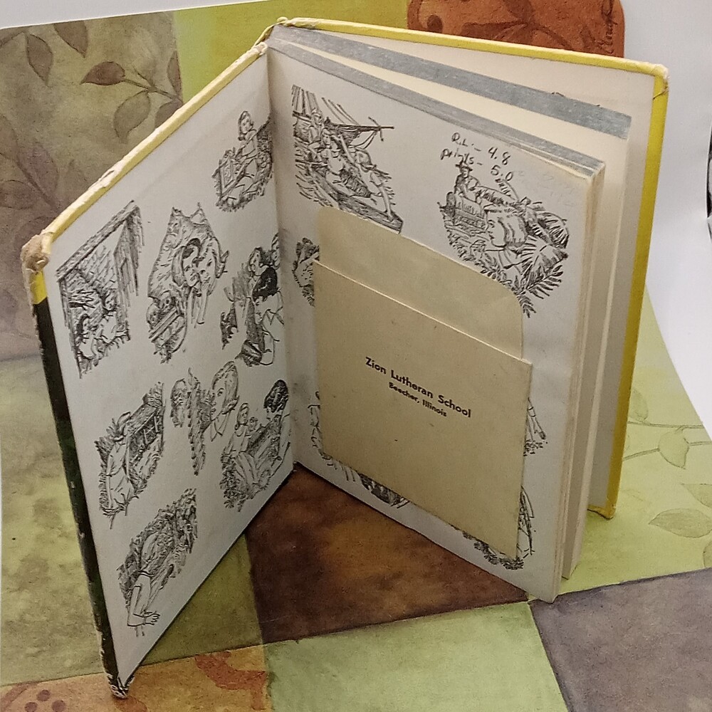 NANCY DREW Yellow Book #28 The Clue Of The Black Keys LIBRARY Rough Condition - Picture 15 of 15